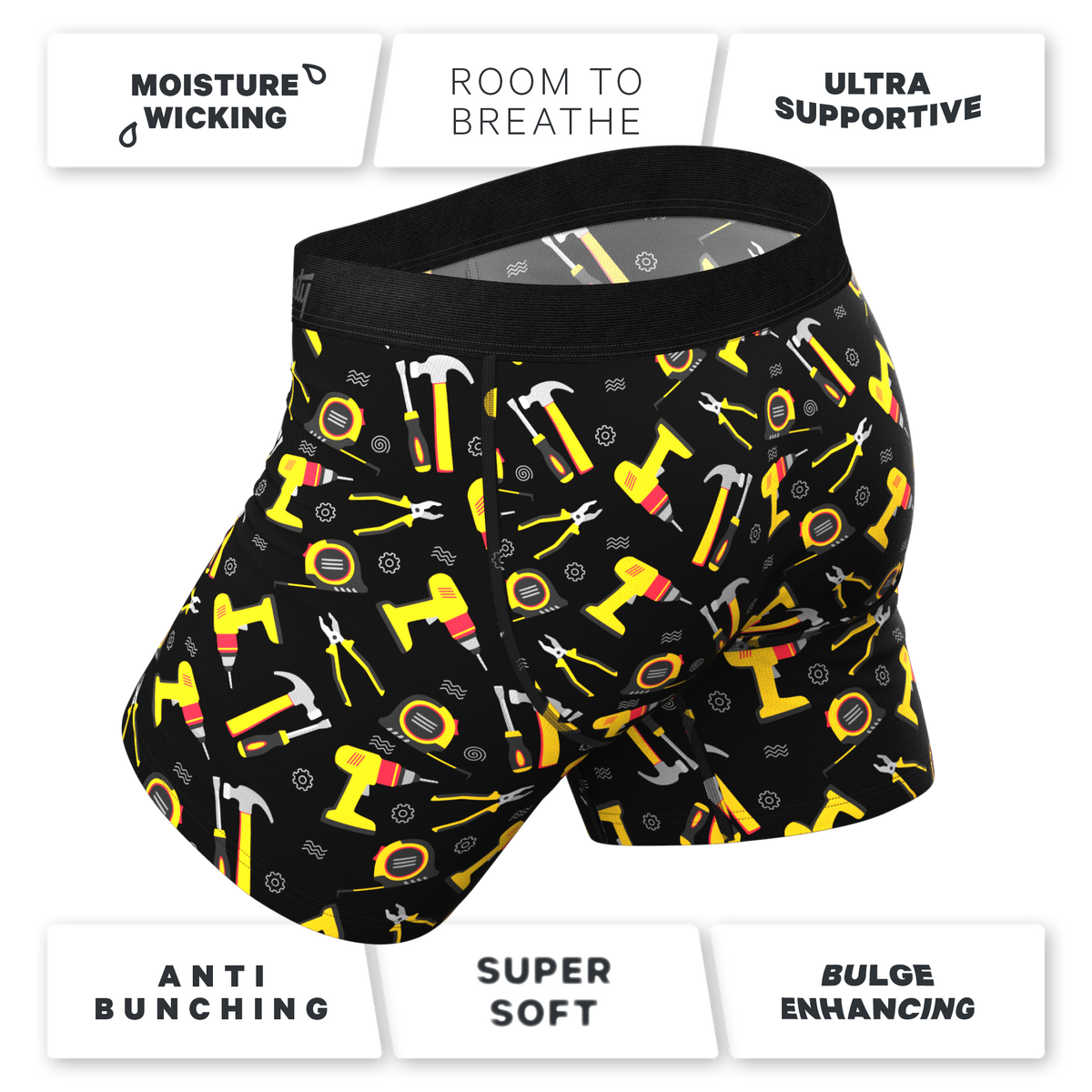 The Tool Kit | Tool Ball Hammock® Pouch Underwear With Fly - Shinesty
