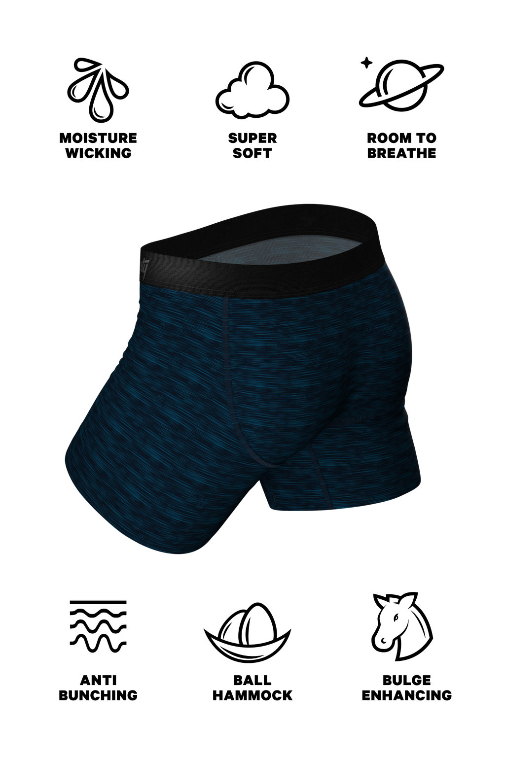 The Tyrant Lizard | Dinosaur Ball Hammock® Pouch Underwear With Fly - Shinesty