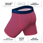 The US of A | USA Stripe Ball Hammock® Boxer - Long Leg - Shinesty