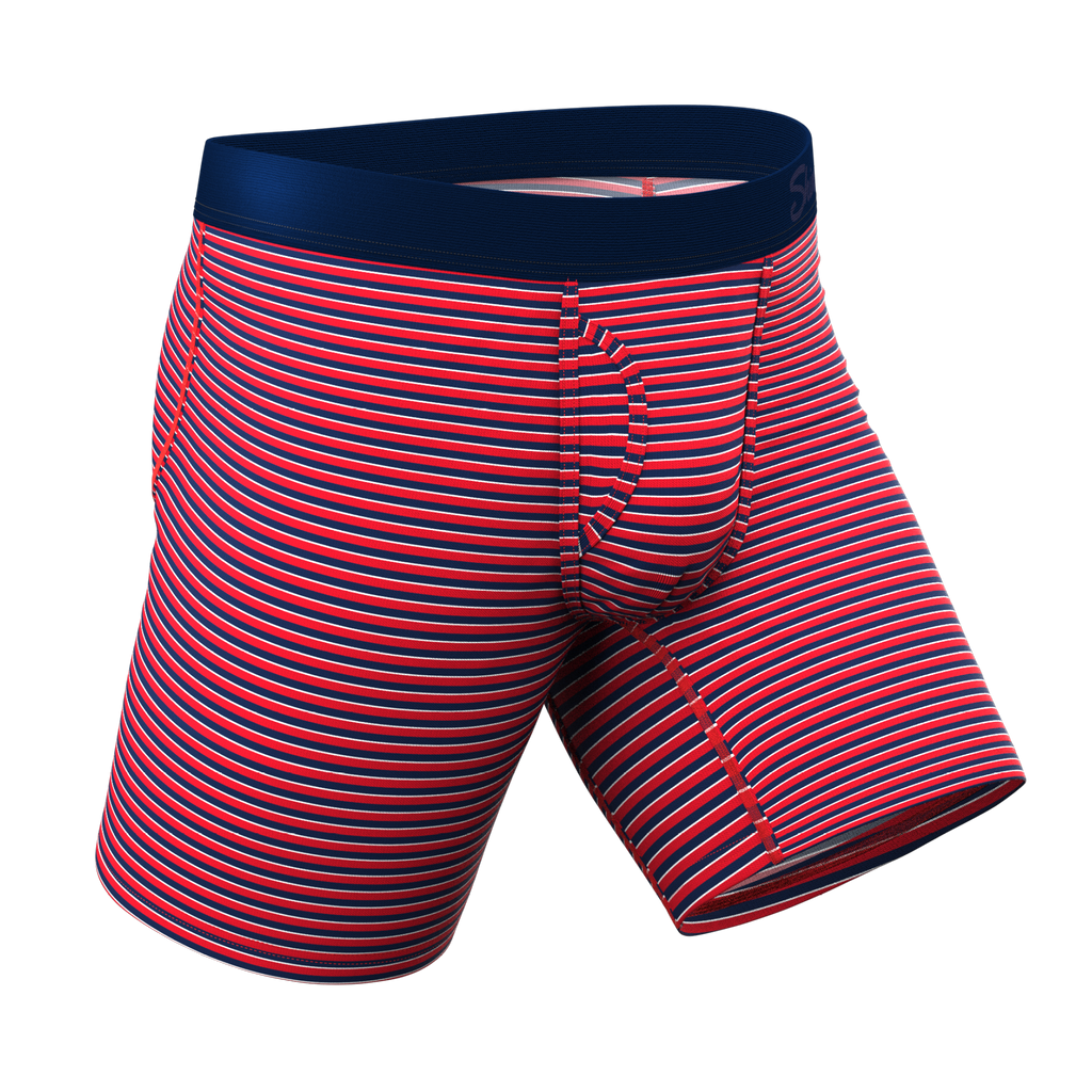 The US of A | USA Stripe Ball Hammock® Boxer - Long Leg - Shinesty