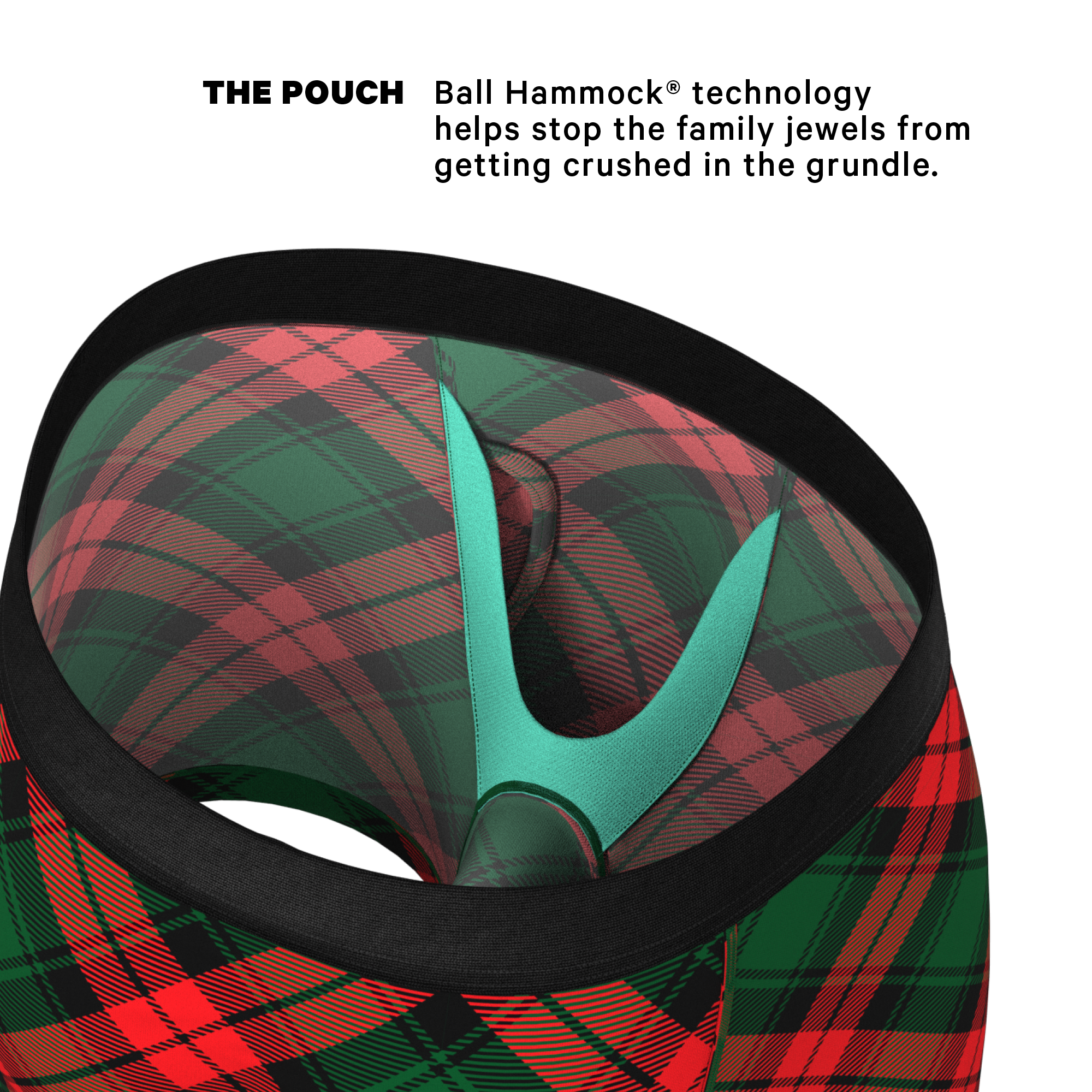 The Under the Mantel | Christmas Gift Ball Hammock® Pouch Underwear With Fly - Shinesty