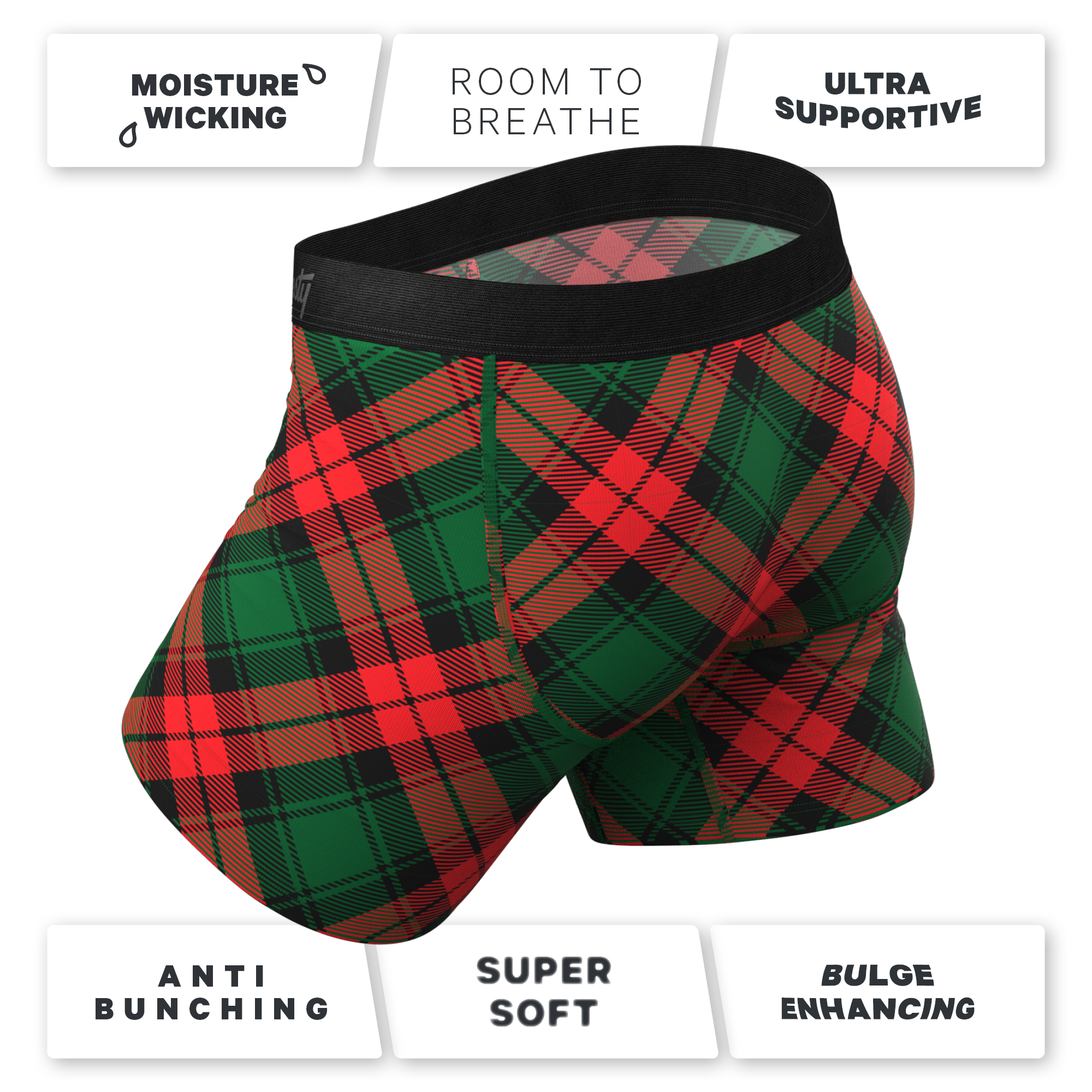 The Under the Mantel | Christmas Gift Ball Hammock® Pouch Underwear With Fly - Shinesty