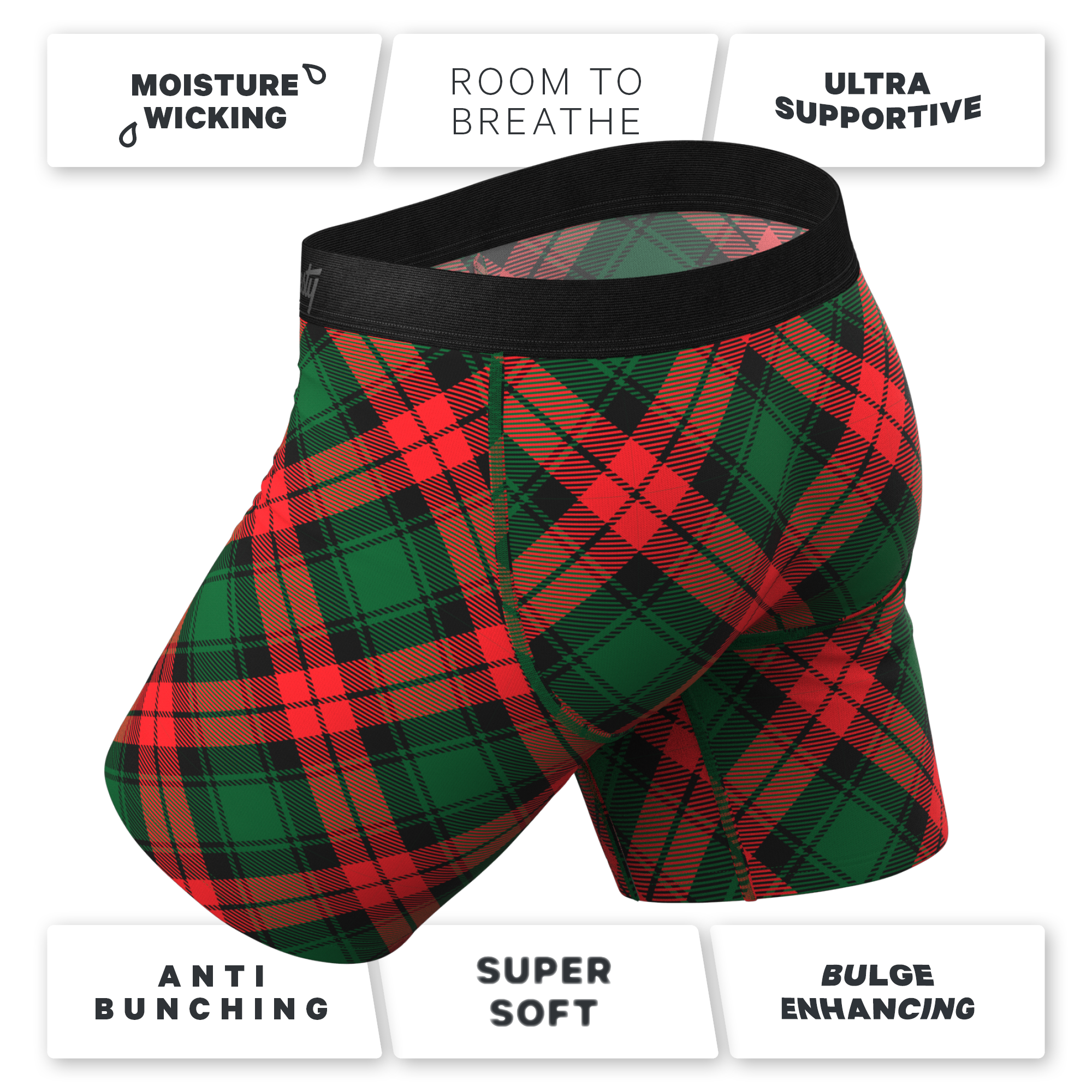 The Under the Mantel | Christmas Gift Ball Hammock® Boxer - Long Leg - Shinesty