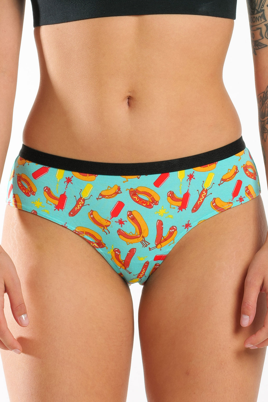 The Use a Condiment | Hot Dogs Cheeky Underwear - Shinesty