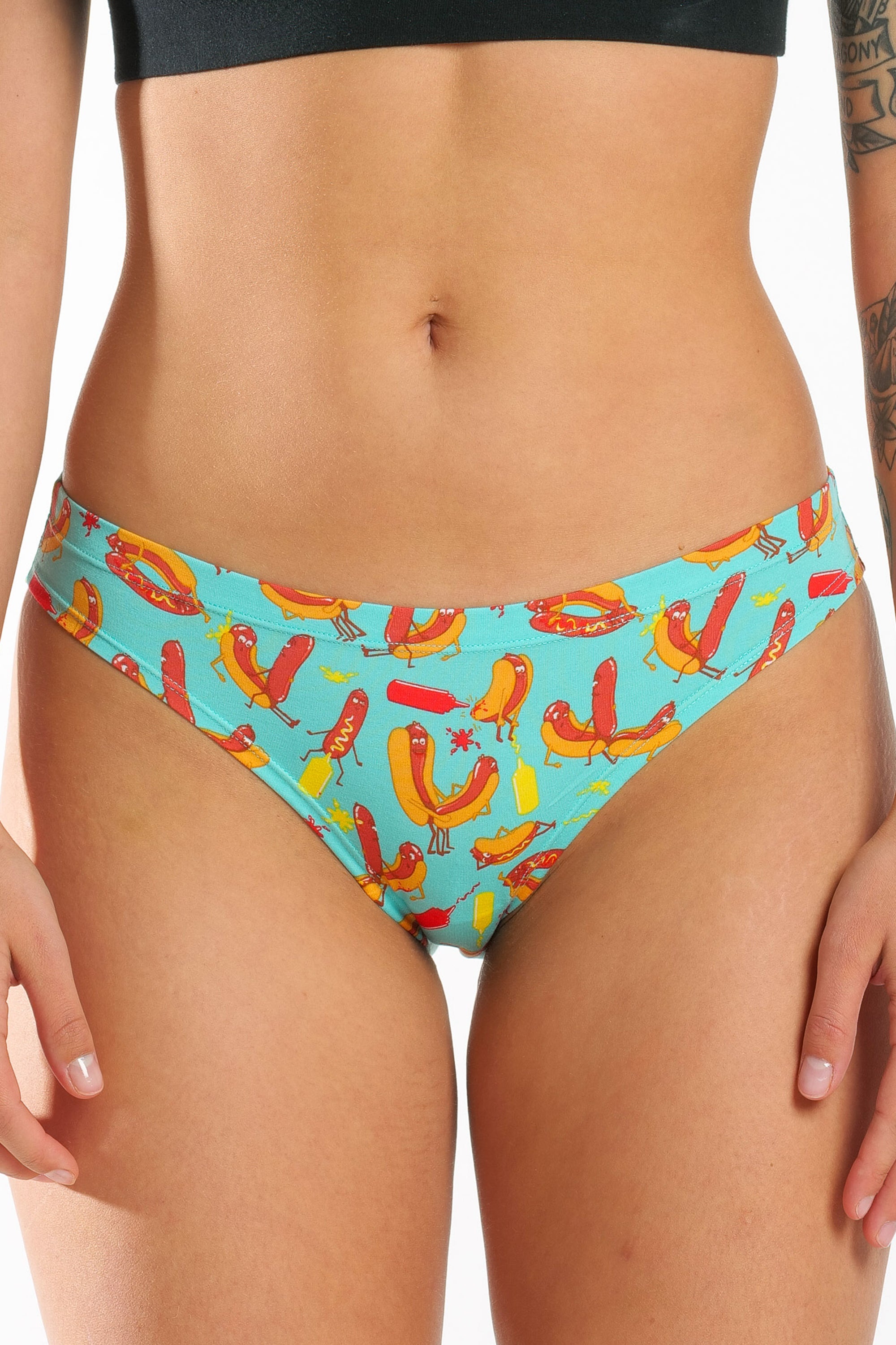 The Use a Condiment | Hot Dogs Modal Bikini Underwear - Shinesty