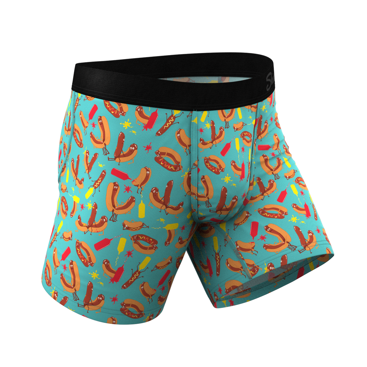 The Use a Condiment | Hot Dogs Ball Hammock® Pouch Underwear - Shinesty