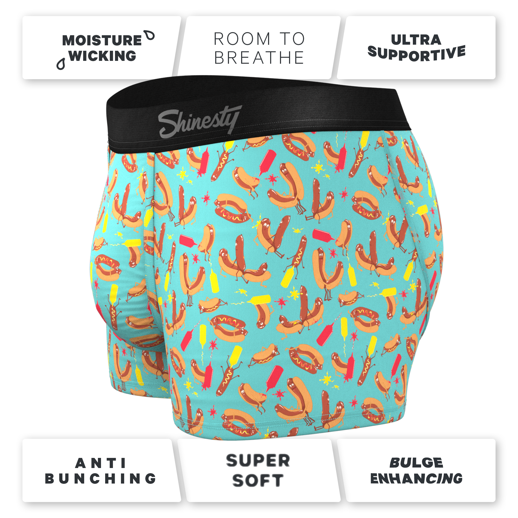 The Use a Condiment | Hot Dogs Ball Hammock® Pouch Trunk Underwear - Shinesty