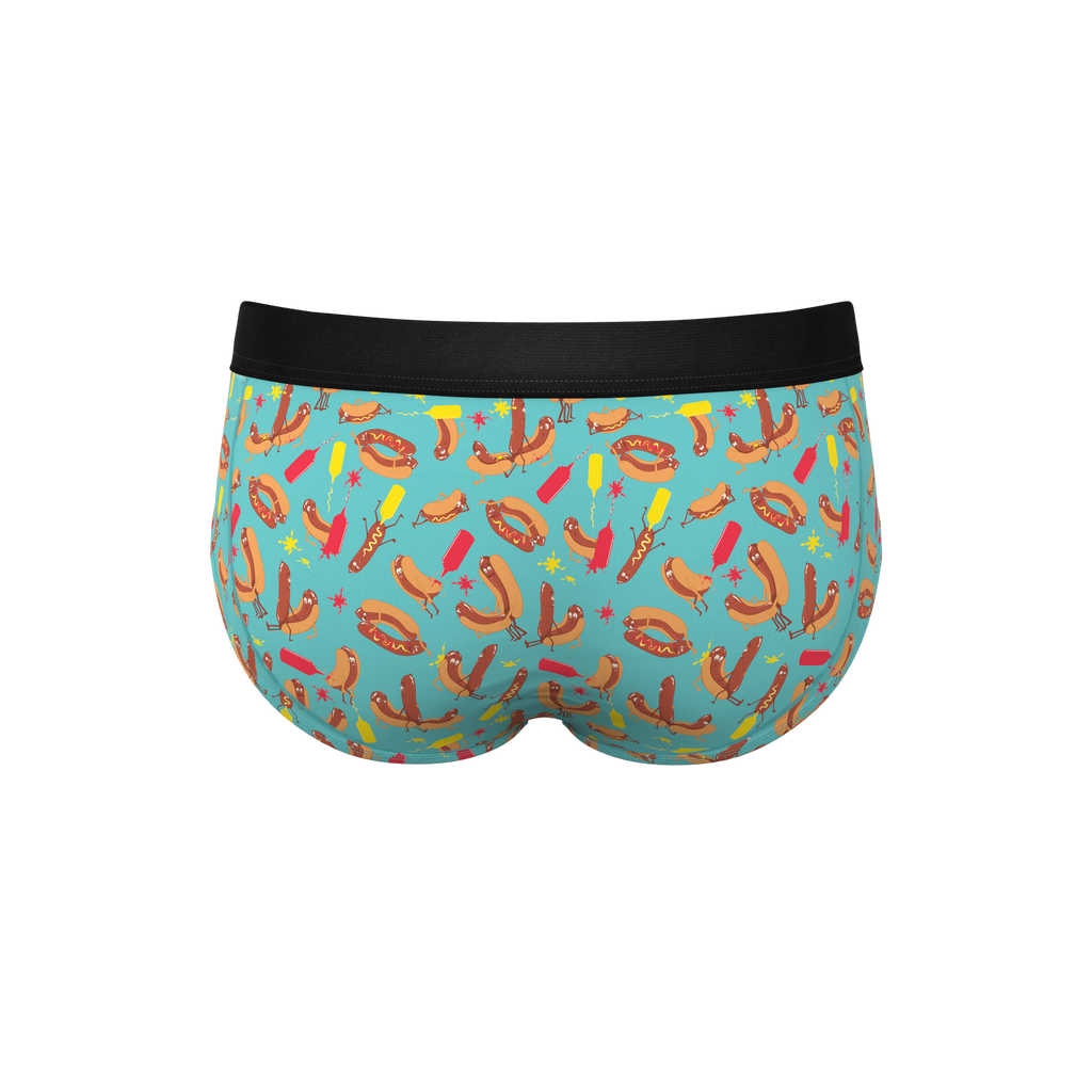 The Use a Condiment | Hot Dogs Ball Hammock® Pouch Underwear Briefs - Shinesty