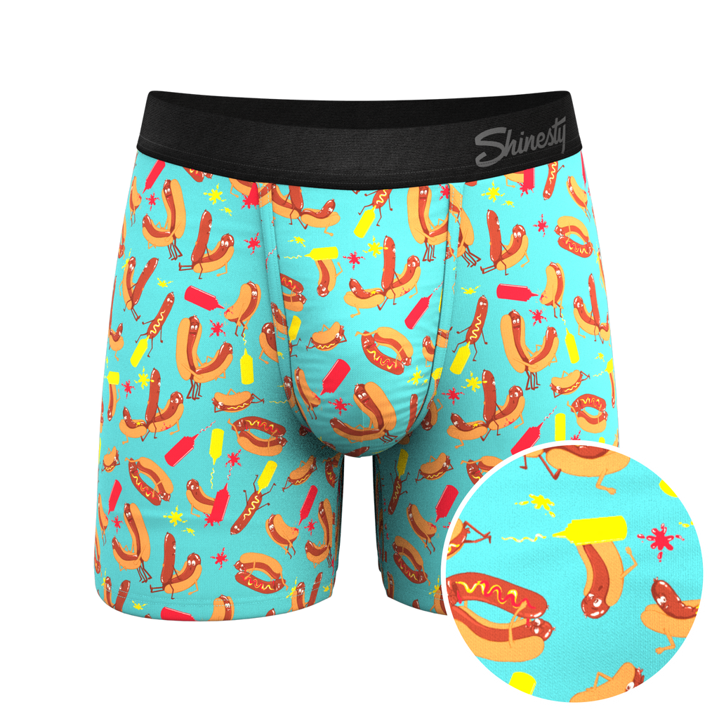 The Use a Condiment | Hot Dogs Ball Hammock® Pouch Underwear - Shinesty