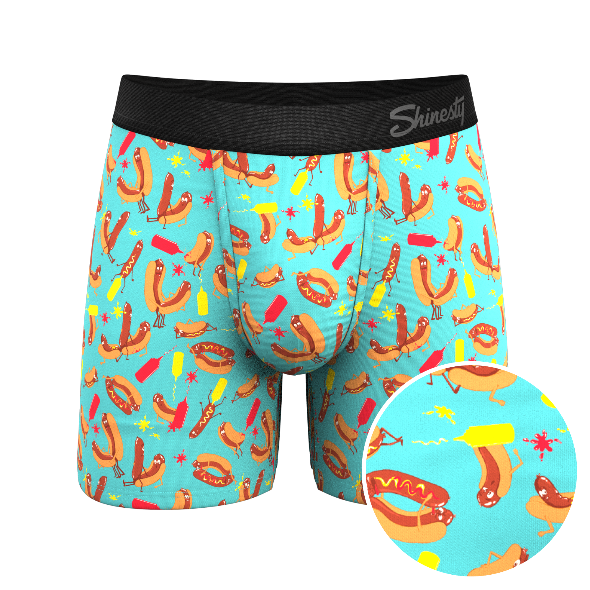 The Use a Condiment | Hot Dogs Ball Hammock® Pouch Underwear - Shinesty