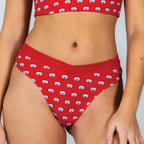 The Secret Admirer | Valentines Letters Lace Trim Thong Underwear - Shinesty
