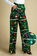 The Christmas Tree Camo | Womens Christmas Tree Print Pant - Shinesty