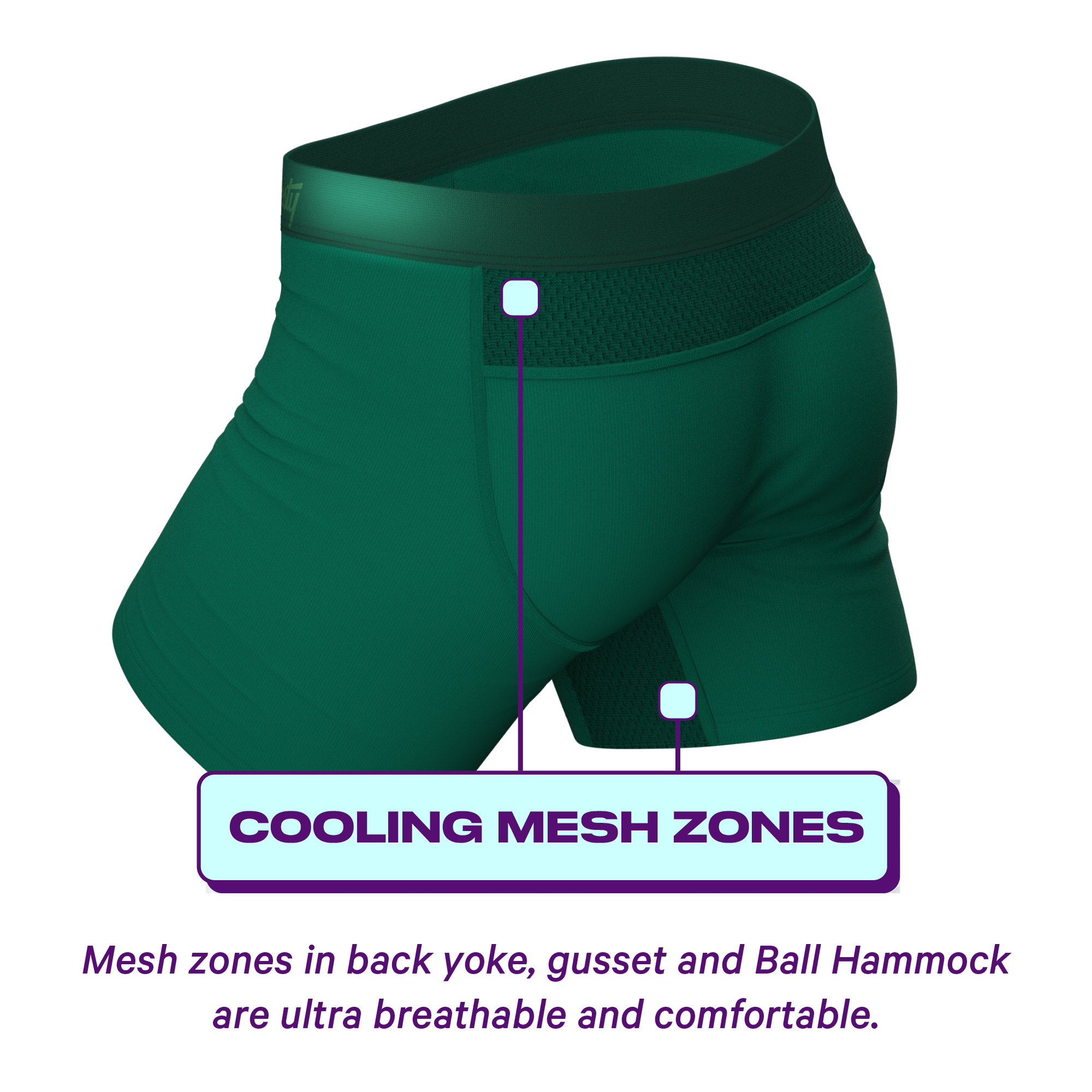 The Young Grasshopper | Green paradICE™ Cooling Ball Hammock® Pouch Underwear - Shinesty