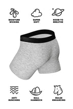 The Intramural Champ | Grey Boyshort and Ball Hammock® Boxer Matching Couples Underwear Pack - Shinesty