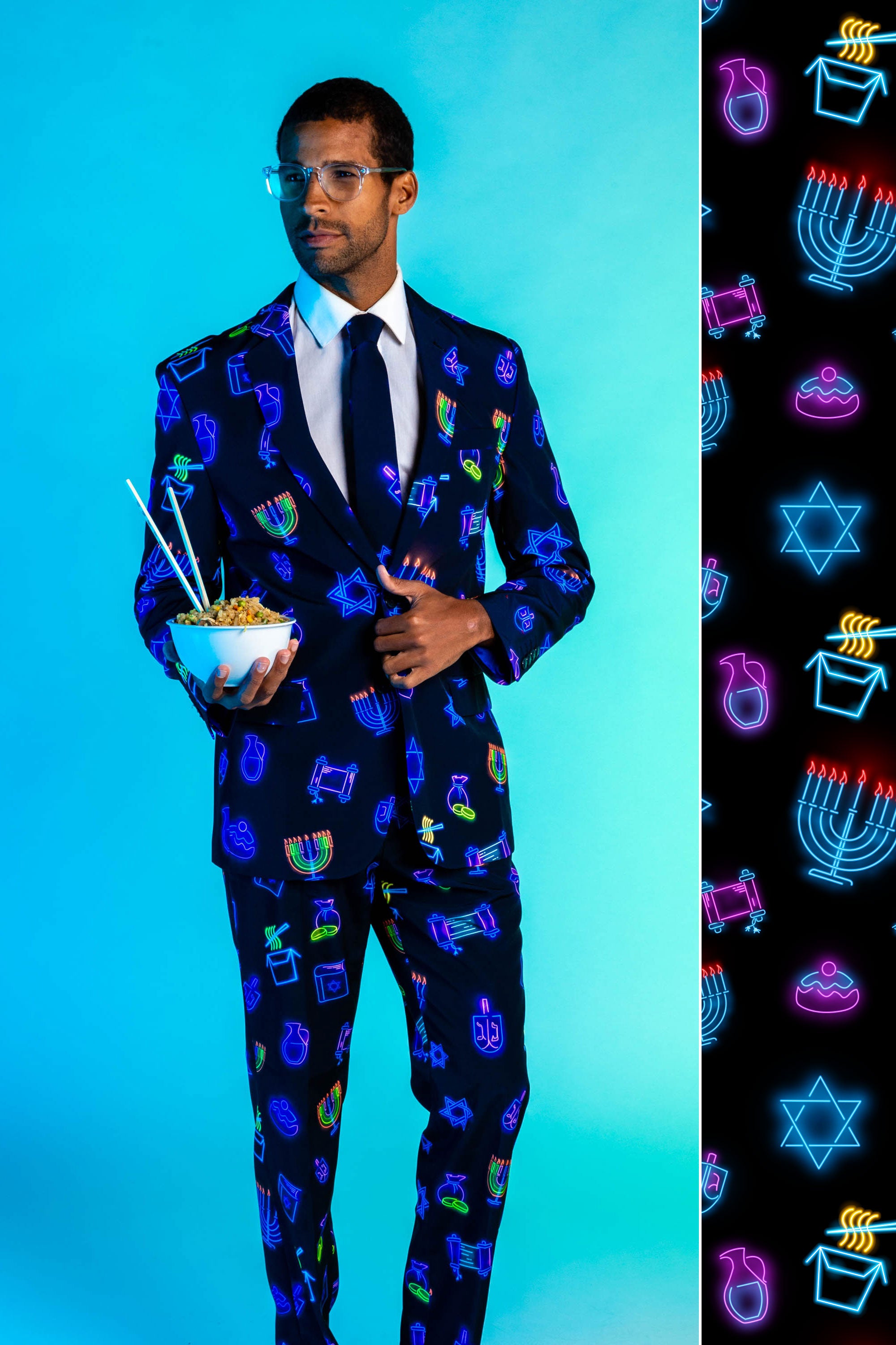 The Latke'd and Loaded | Hanukkah Suit - Shinesty